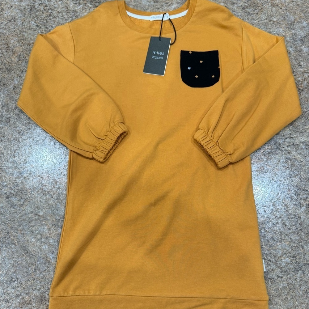 New Miles Kids Mustard Yellow Dress